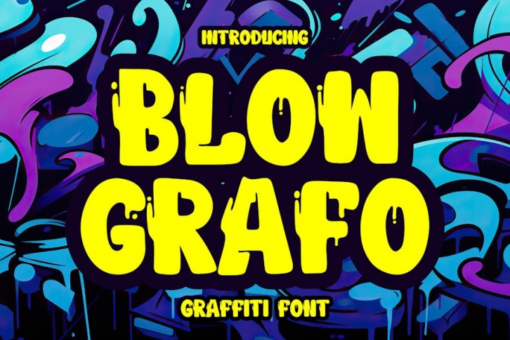 Blow Grafo - Urban Graffiti Font Font Download