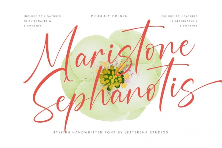 Maristone Sephanotis Stylish Handwritten Font Font Download