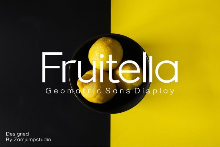 Fruitella - A Geometric Sans Font Download