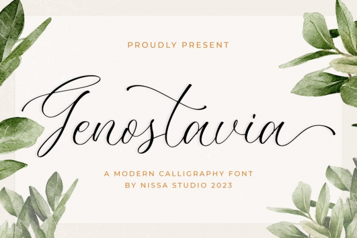 Genostavia - Wedding Font Font Download