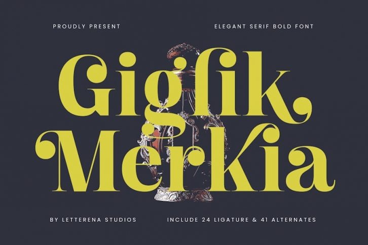 Giglik Merkia Elegant Serif Bold Font Font Download