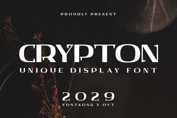 Crypton - A Unique Display Font Font Download