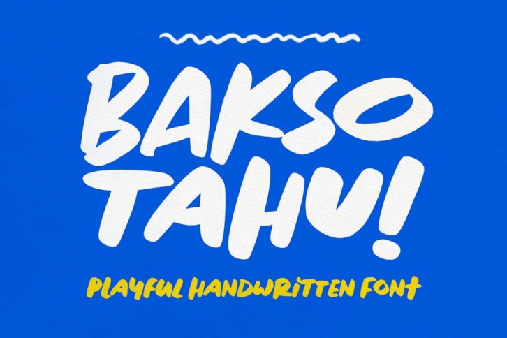 Bakso Tahu - Playful Handwritten Font Font Download