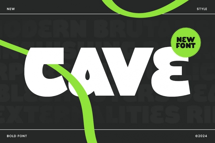 Cave - Bold Font Font Download