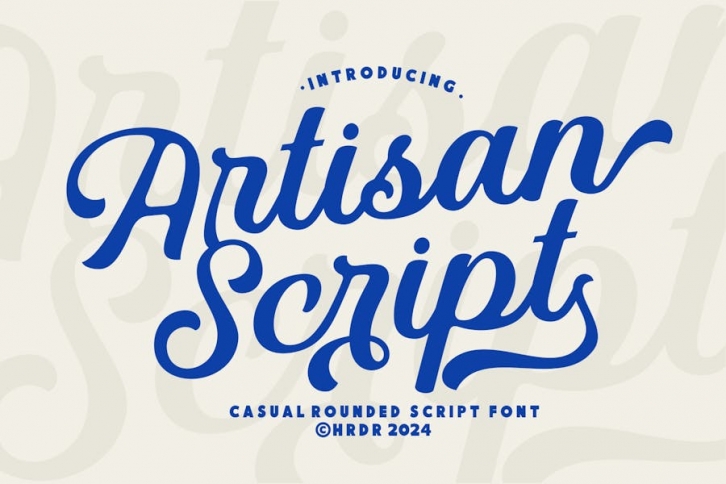 Artisan Script - Rounded Casual font Font Download