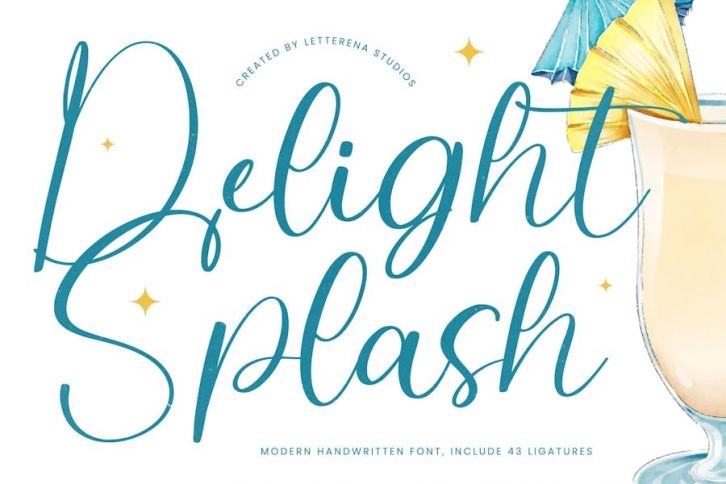 Delight Splash Modern Handwritten Font Font Download