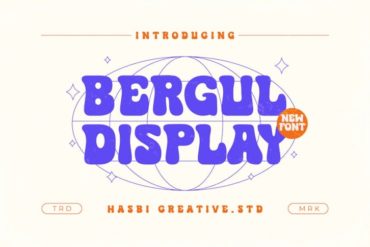Bergul - Retro Display Font Download