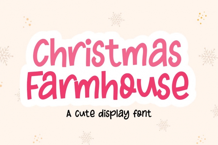 Christmas Farmhouse - Christmas Font Font Download