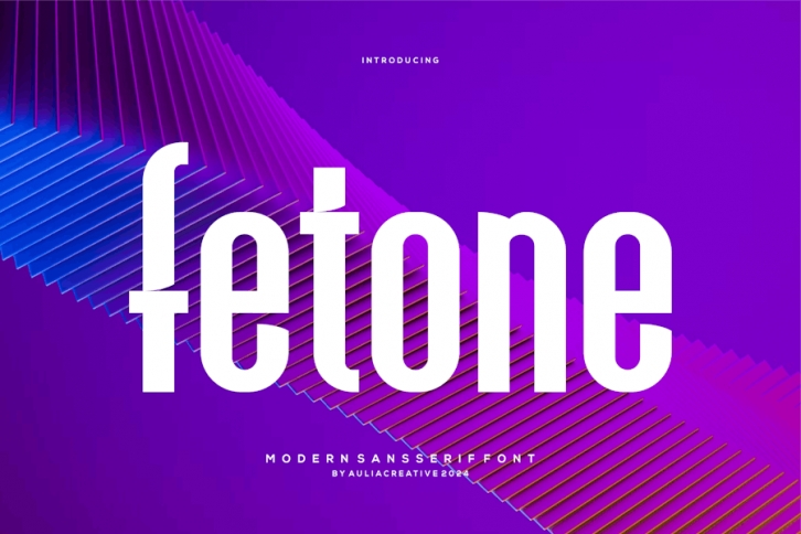 Fetone - Modern Sansserif Font Font Download