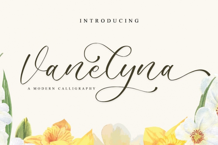 Vanelyna - A Lovely Script Font Font Download