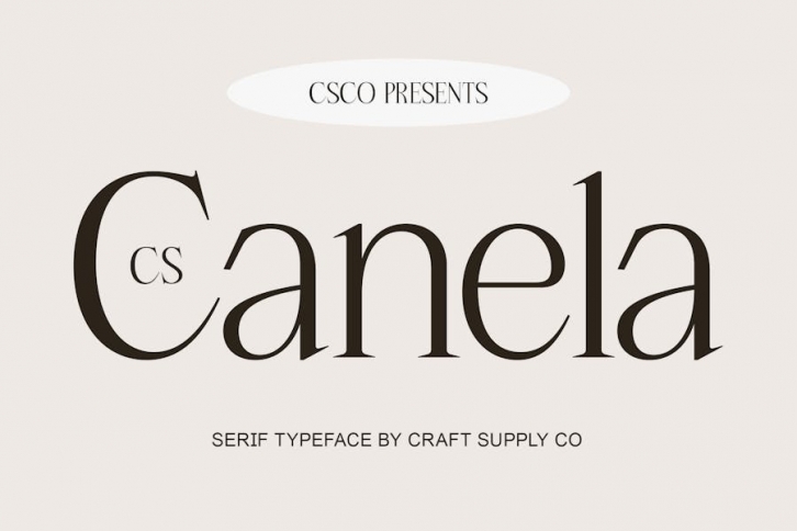 CS Canela – Serif Typeface Font Download