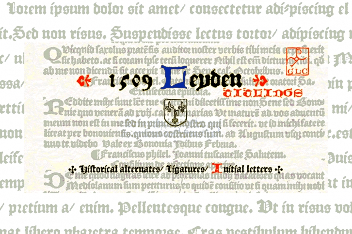 1509 Leyden Font Download