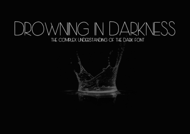 Drowning in Darkness Font Download
