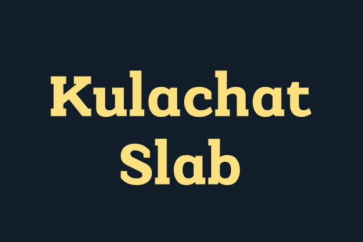 Kulachat Slab Font Download