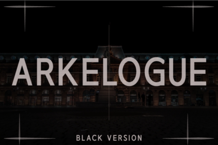 Arkelogue Black Font Download