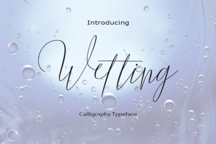 Wetting Font Download