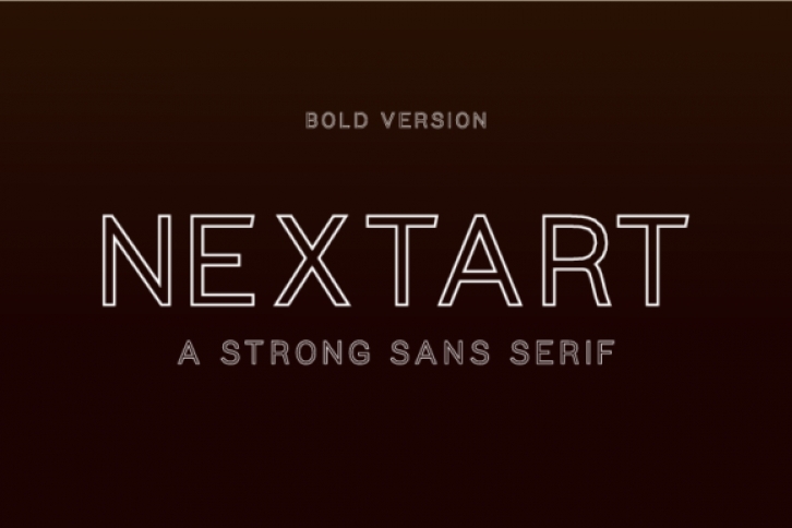 Nextart Outline Bold Font Download