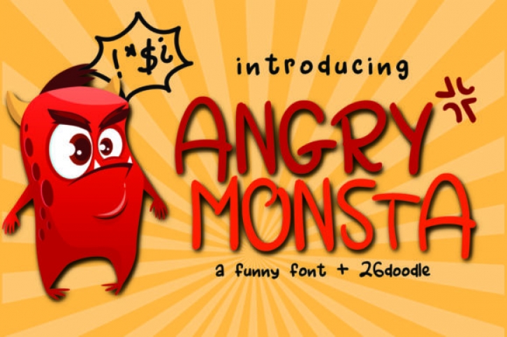 Angry Monsta Font Download
