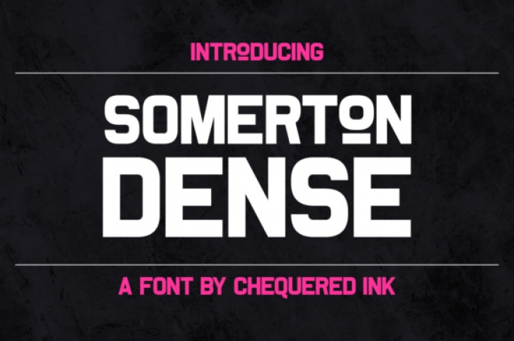 Somerton Dense Font Download