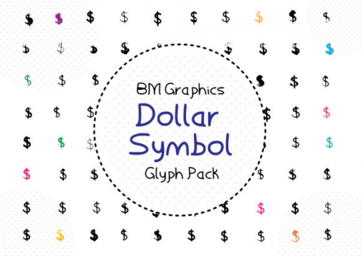 BM Graphics - Dollar Symbols Font Download