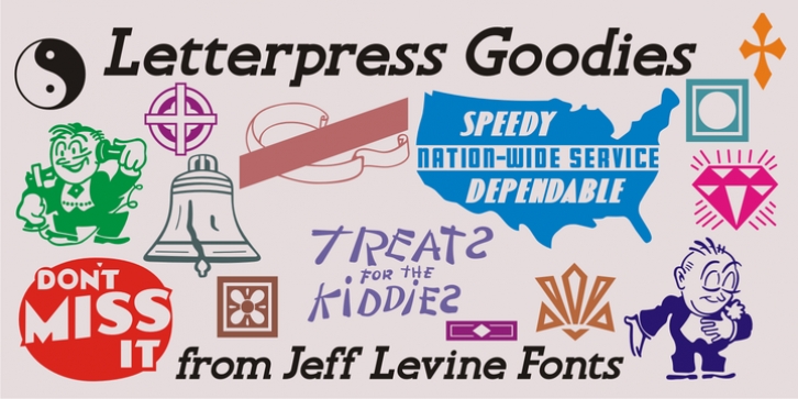 Letterpress Goodies JNL Font Download