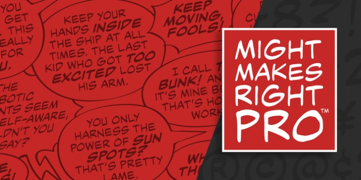 Might Makes Right Pro BB Font Download