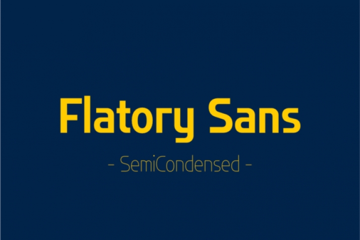Flatory Sans SemiCondensed Font Download