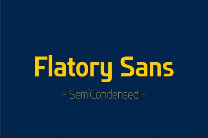 Flatory Sans SemiCondensed Font Download