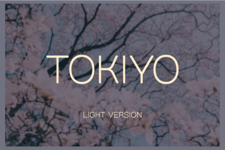 Tokiyo Light Font Download