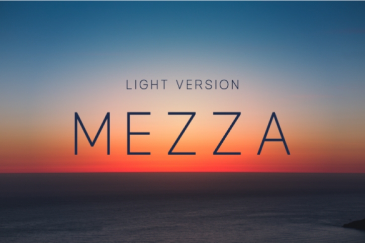 Mezza Light Font Download