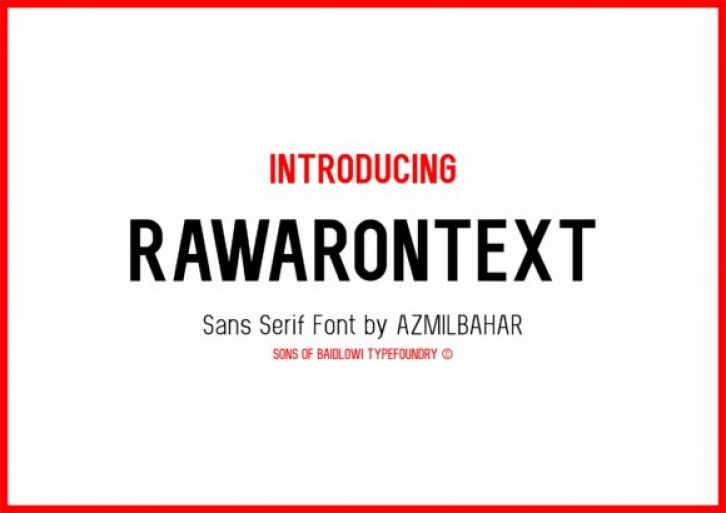 Rawarontext Font Download
