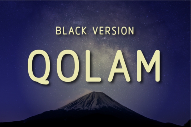 Qolam Black Font Download