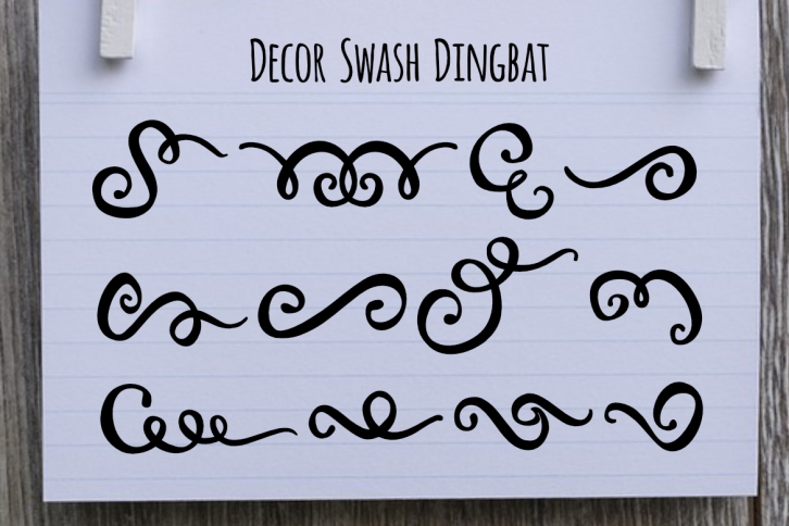 Decor Swash Dingbat Font Download