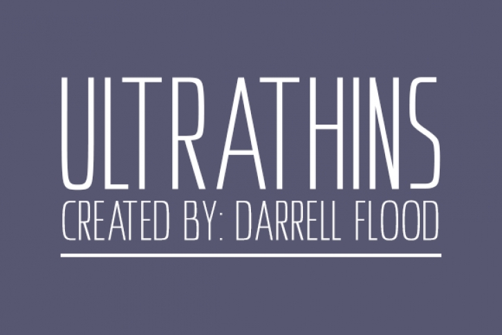 Ultrathins Font Download