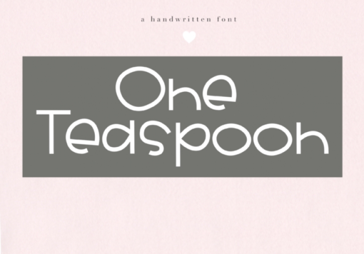 One Teaspoon Font Download