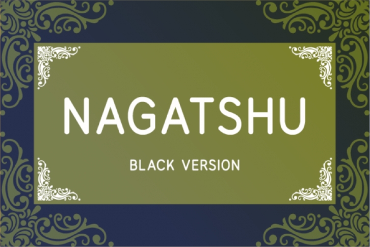 Nagatshu Black Font Download