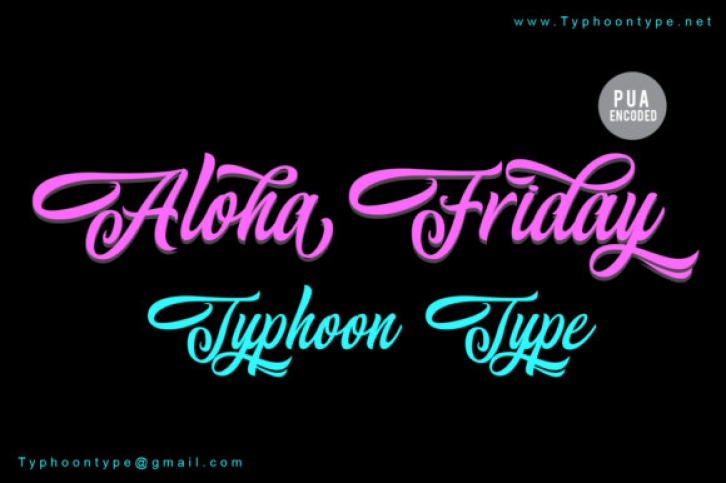 Aloha Friday Font Download