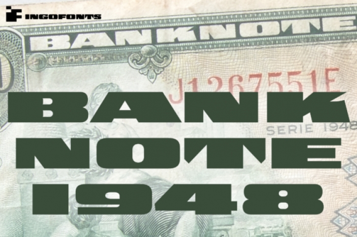 Banknote 1948 Font Download