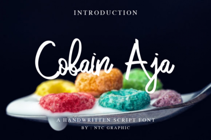 Cobain Aja Font Download