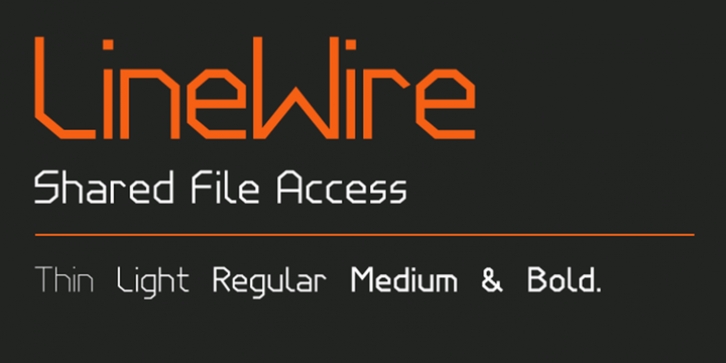 LineWire Font Download