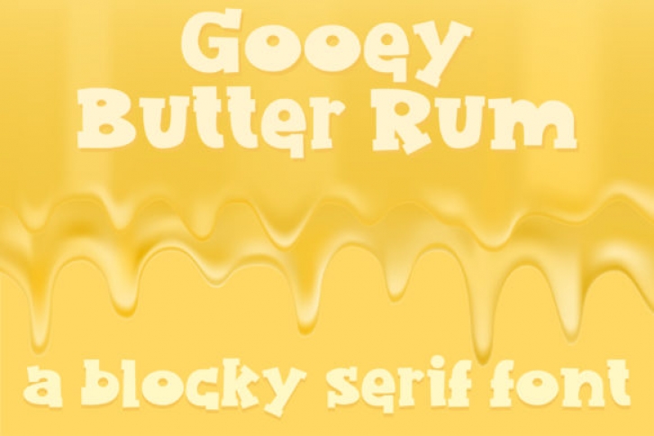Gooey Butter Rum Font Download