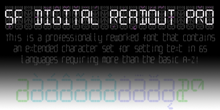 SF Digital Readout Pro Font Download