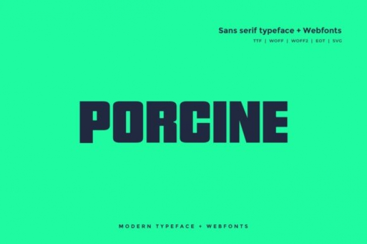 Porcine Font Download