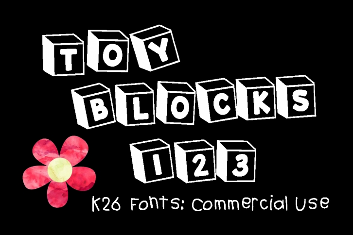 K26 Toy Blocks 123 Font Download