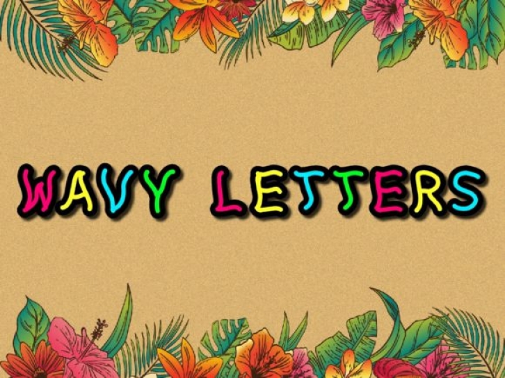 Wavy Letters Font Download