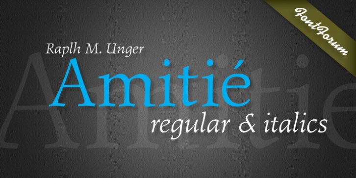 AmitiÃ© Font Download