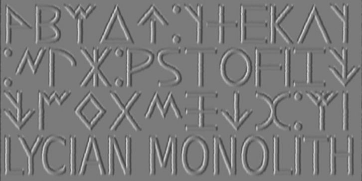 Lycian Monolith Font Download