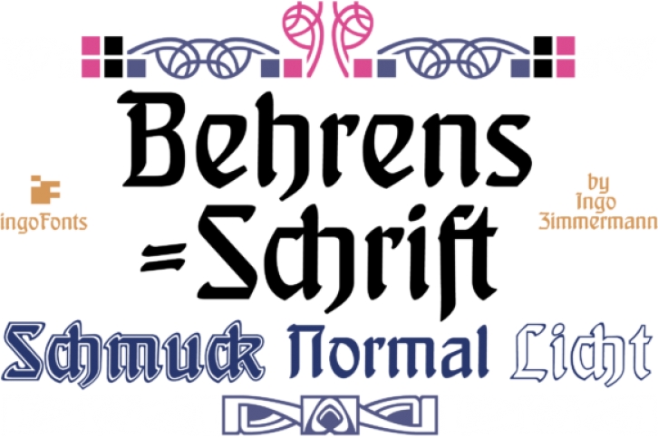 Behrens-Schrift Font Download