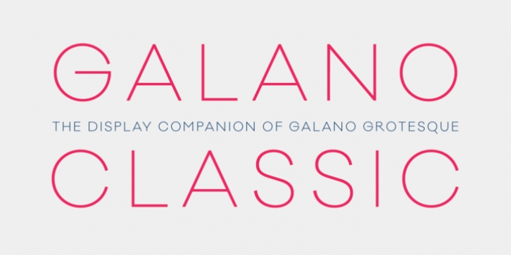 Galano Classic Font Download