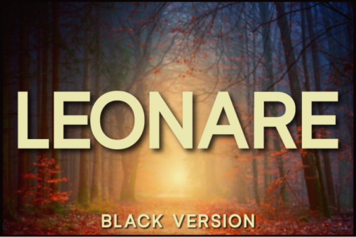 Leonare Black Font Download